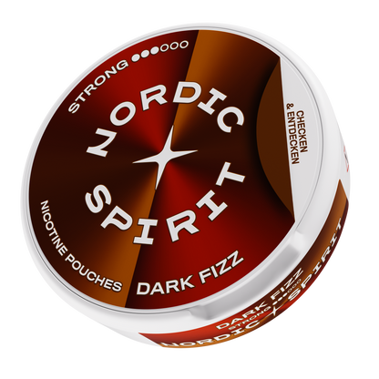 Eine Dose Nordic Spirit „Dark Fizz“ Nikotinbeutel (Strong)