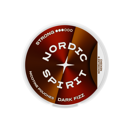 Eine Dose Nordic Spirit „Dark Fizz“ Nikotinbeutel (Strong)