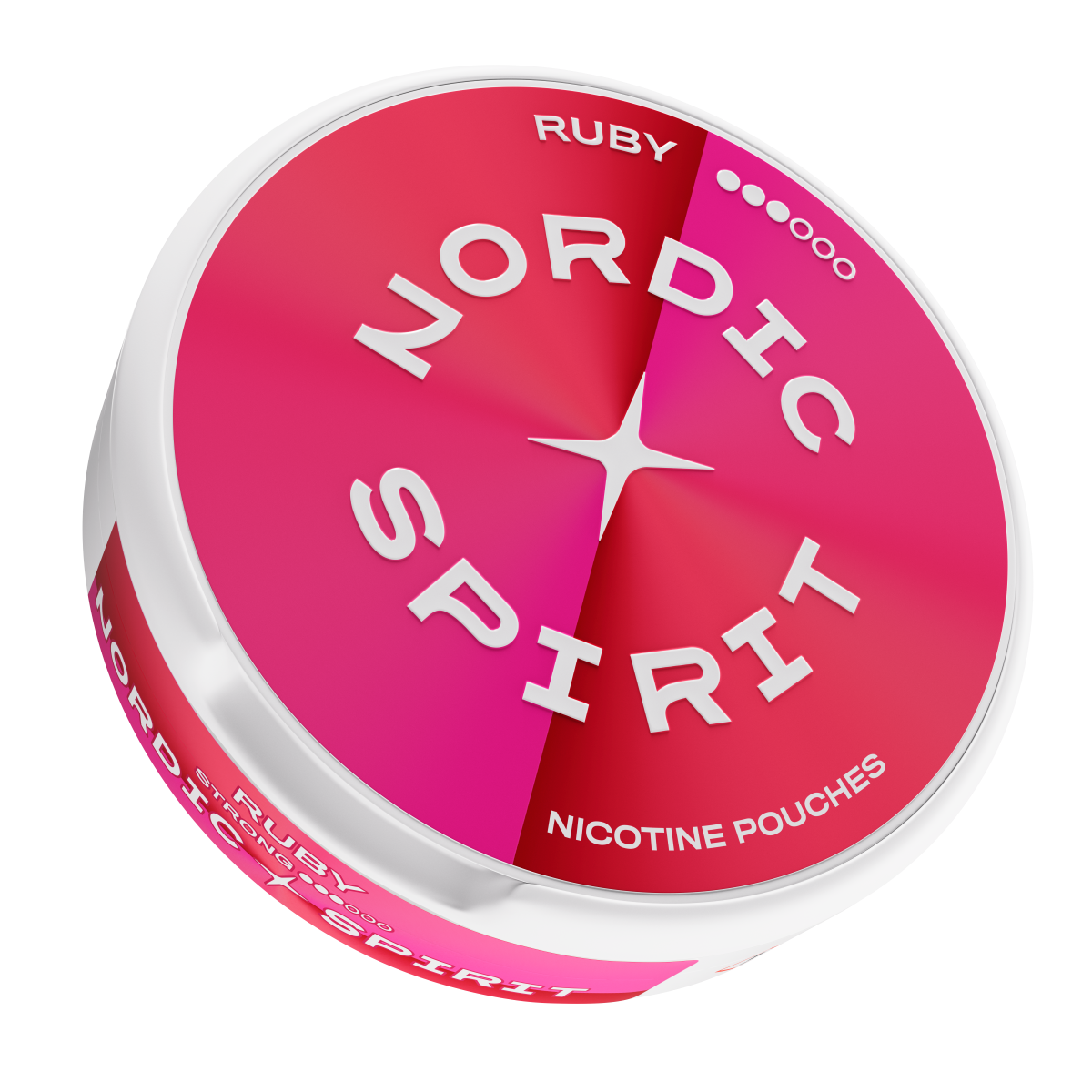 Eine Dose Nordic Spirit „Ruby“ Nikotinbeutel (Strong)
