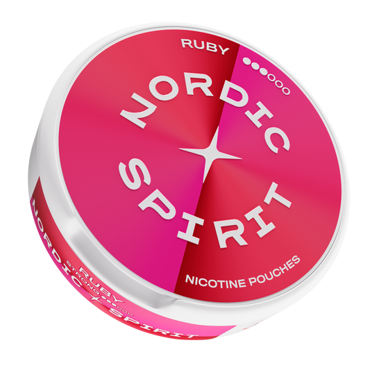 Eine Dose Nordic Spirit „Ruby“ Nikotinbeutel (Strong)
