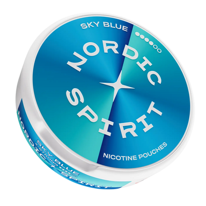 Eine Dose Nordic Spirit „Sky Blue“ Nikotinbeutel (X-Strong)