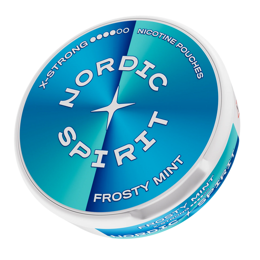 Eine Dose Nordic Spirit „Frosty Mint“ Nikotinbeutel (X-Strong)