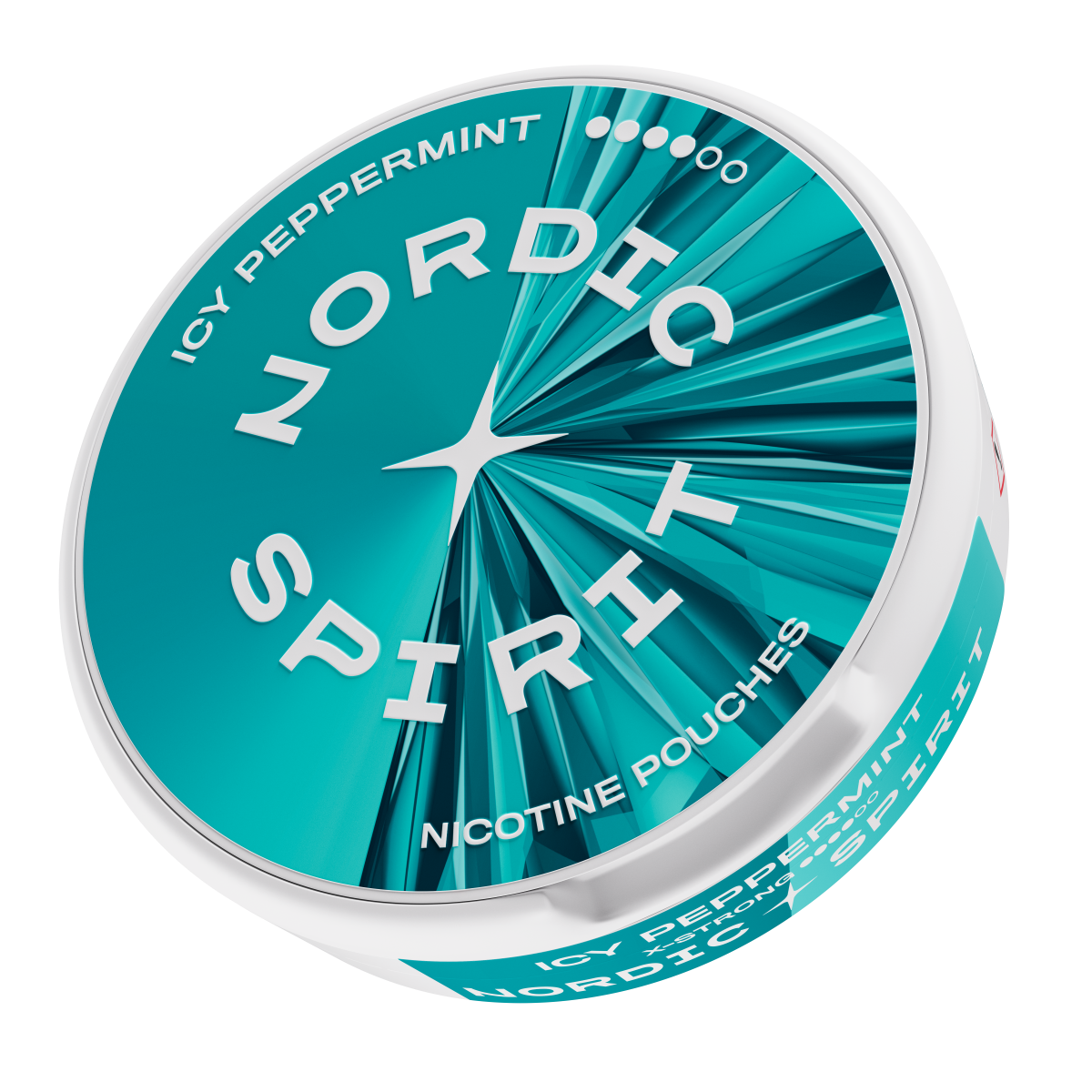 Eine Dose Nordic Spirit „Icy Peppermint“ Nikotinbeutel Stärke X-Strong