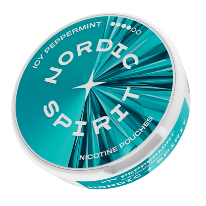 Eine Dose Nordic Spirit „Icy Peppermint“ Nikotinbeutel Stärke X-Strong
