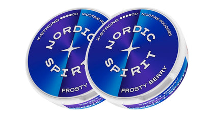 Zwei Dosen Nordic Spirit „Frosty Berry“ Nikotinbeutel (X-Strong)