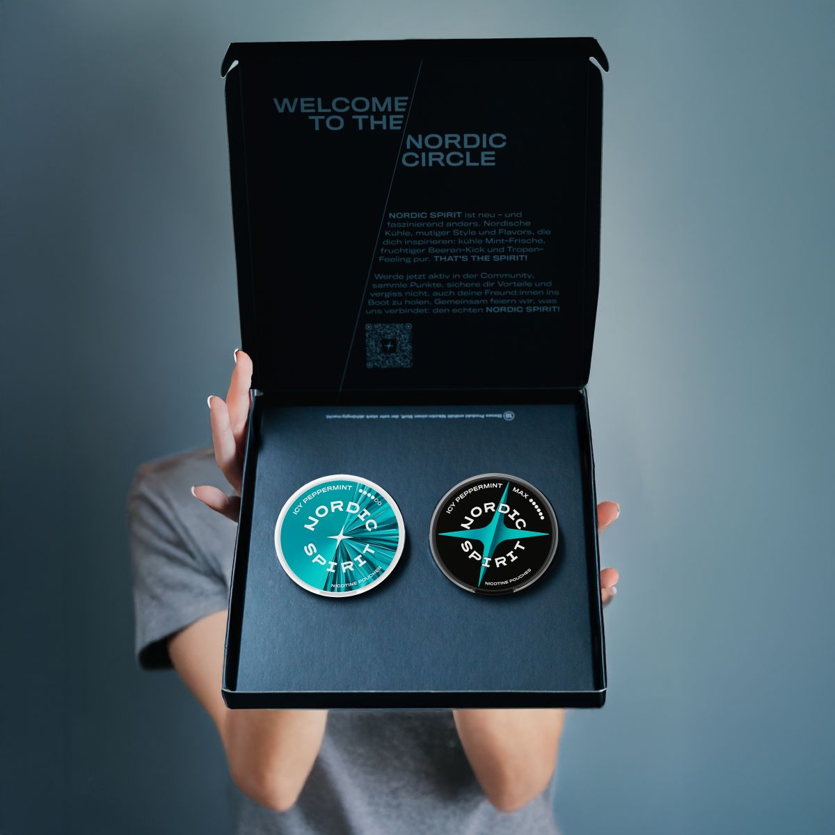 Icy Peppermint Test Kit Nikotinbeutel mit zwei gratis Dosen