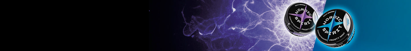 Nordic Spirit Nikotinbeutel: Zwei Dosen der Sorten „Frosty Berry“ und „Frosty Mint“