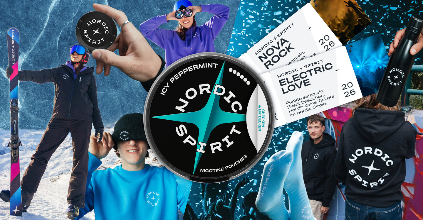 Collage mit verschiedenen Produkten von Nordic Spirit